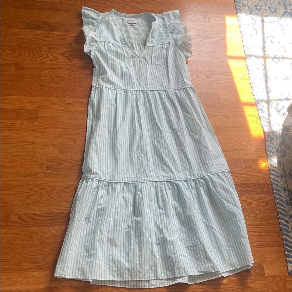 SAYLOR Sky Blue Striped Blouse